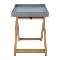 Safavieh Terance Patio Collection Folding Weather Resistant Side Table