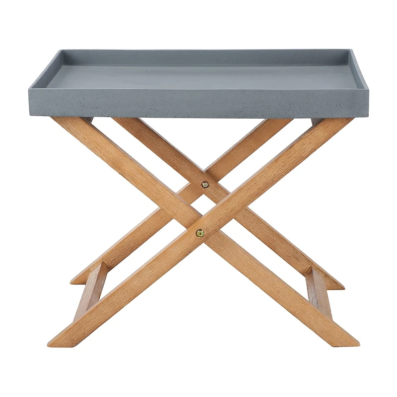 Safavieh Terance Patio Collection Folding Weather Resistant Side Table