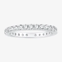 Womens 1 CT. T.W. Natural Diamond 14K Gold Eternity Wedding Band