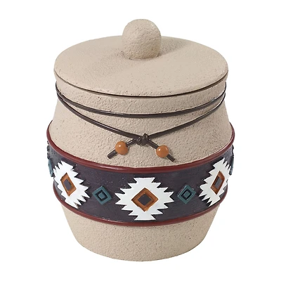 Avanti Navajo Dance Hand Painted Bathroom Canister