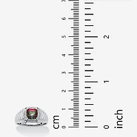 Mens 2 3/4 CT. T.W. Genuine Mystic Fire Topaz Platinum Over Silver Fashion Ring