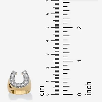 DiamonArt® Mens 1 1/10 CT. T.W.  White Cubic Zirconia 18K Gold Over Brass Round Fashion Ring