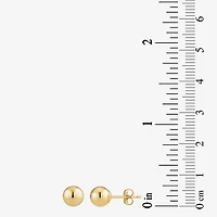 10K Gold 7mm Ball Stud Earrings
