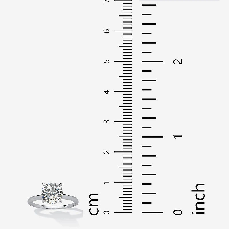 DiamonArt® Womens CT. T.W. White Cubic Zirconia 10K Gold Engagement Ring
