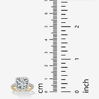 DiamonArt® Womens 4 1/4 CT. T.W. White Cubic Zirconia 14K Gold Over Silver Cocktail Ring