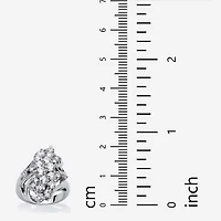 Womens 3 1/2 CT. T.W Cubic Zirconia Platinum Over Silver Cocktail Ring