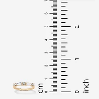 DiamonArt® 2MM 1 CT. T.W. White Cubic Zirconia 14K Gold Over Silver Band