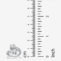 DiamonArt® Womens 5 CT. T.W. White Cubic Zirconia Sterling Silver Round Cocktail Ring