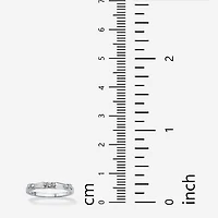 DiamonArt® 2MM 1 CT. T.W. White Cubic Zirconia Sterling Silver Round Band