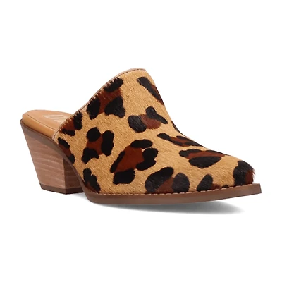 Dingo Calico Womens Pointed Closed Toe Mules