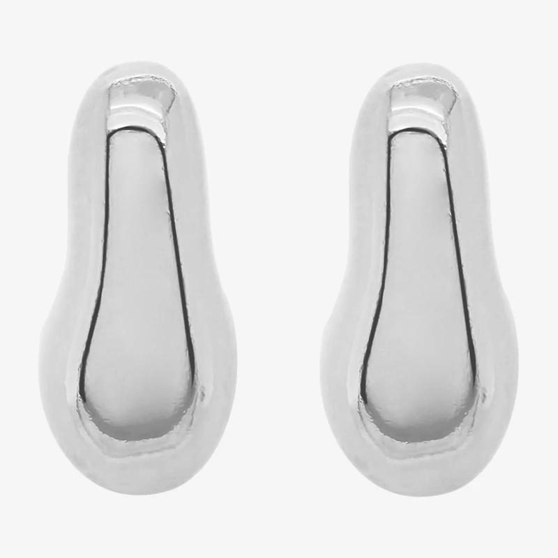 Silver Reflections Womens 20mm Hoop Earrings