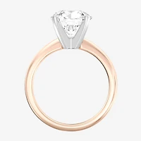 (G / Vs2) Womens 3 CT. Lab Grown White Diamond 14K Gold Round Solitaire Engagement Ring