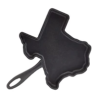 Smith & Clark Pre-Seasoned Cast Iron Texas-Shaped Skillet