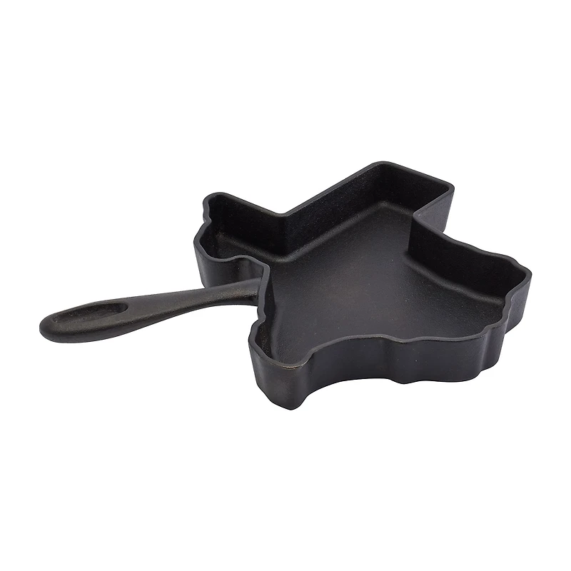 Smith & Clark Pre-Seasoned Cast Iron Texas-Shaped Skillet