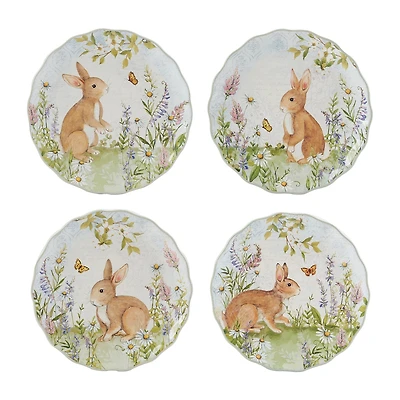 Certified International Easter Meadow 4-pc. Earthenware Dessert Plate