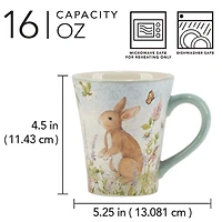 Certified International Easter Meadow 4-pc. Holiday Coffee Mug