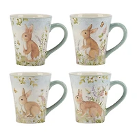 Certified International Easter Meadow 4-pc. Holiday Coffee Mug