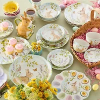 Certified International Easter Meadow 4-pc. Earthenware Appetizer Plate