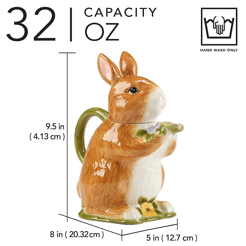 Certified International Easter Meadow Serving Pitcher