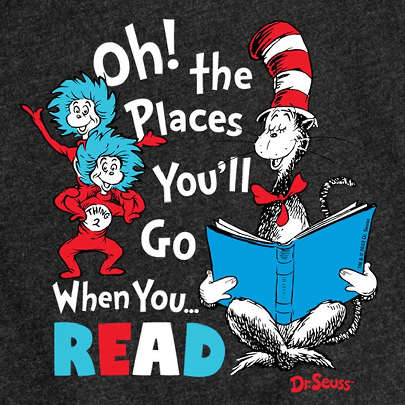 Big Kid Girls Crew Neck Short Sleeve Dr. Seuss T-Shirt