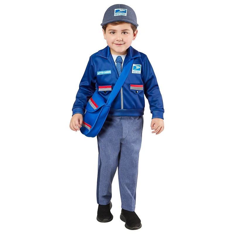 Little & Big Kid Unisex Usps Letter Carrier Kids 4-pc. Costume