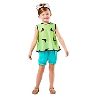 Little & Big Kid Girls Pebbles The Flintstones 3-pc. Costume