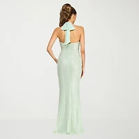 B. Smart Womens Juniors Sweetheart Neck Sleeveless Sequin Bodycon Dress