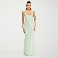 B. Smart Womens Juniors Sweetheart Neck Sleeveless Sequin Bodycon Dress