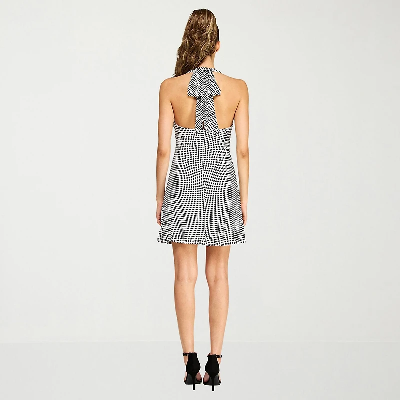 B. Smart Womens Juniors Halter Neck Sleeveless Babydoll Dress