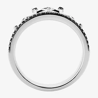 Harry Potter (F/Si2) Womens Lab Grown Diamond Accent Genuine Spinel Sterling Silver Cocktail Ring
