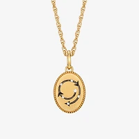Harry Potter (F / Si2) Womens Diamond Accent Lab Grown White Diamond Accent 14K Gold Over Silver Oval 16 Inch Pendant Necklace