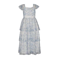 Bonnie Jean Little & Big Kid Girls Sleeveless Cap Floral Maxi Dress