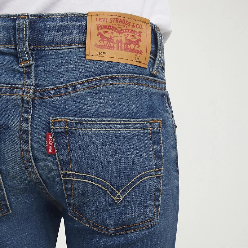 Levi's® Little Boys Adjustable Waist 510™ Skinny Fit Denim Jean