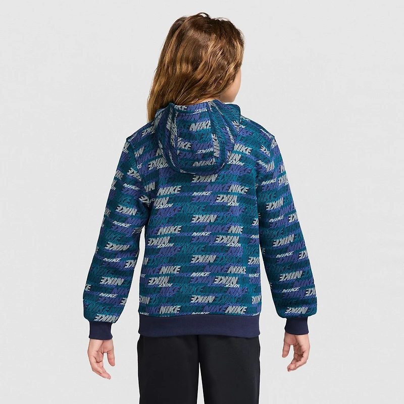 Nike Club Big Kid Unisex Long Sleeve Fleece Active Hoodie