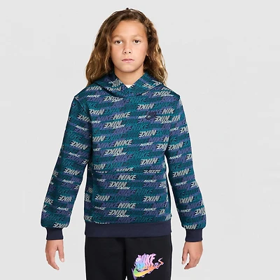 Nike Club Big Kid Unisex Long Sleeve Fleece Active Hoodie
