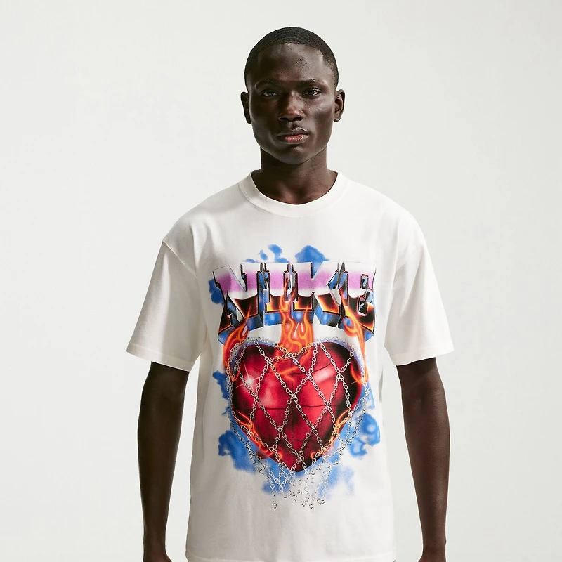 Nike Mens Crew Neck Short Sleeve Regular Fit Graphic T-Shirt