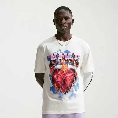Nike Mens Crew Neck Short Sleeve Regular Fit Graphic T-Shirt
