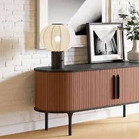 Zuo Modern Wisteria White Powder Coated Steel Steel Table Lamp