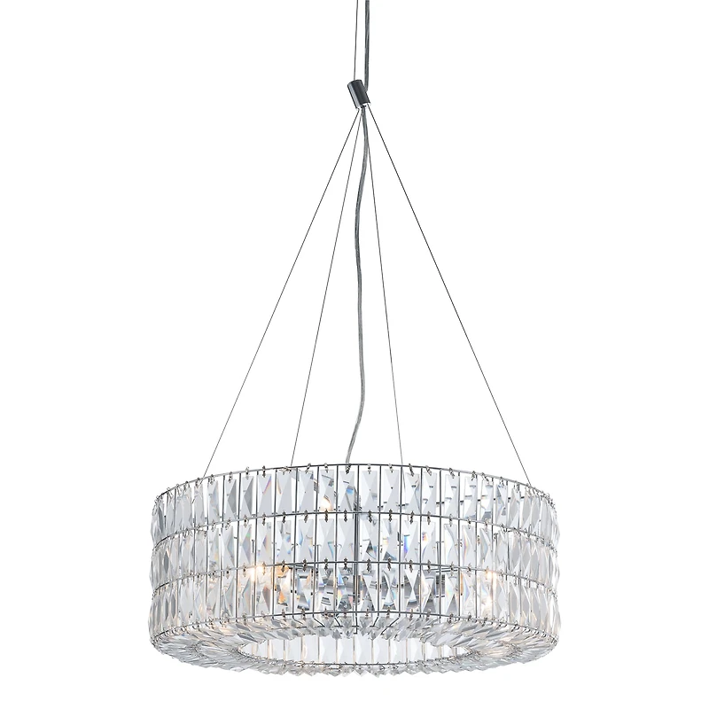 Zuo Modern Jena Chromed Steel And Clear Glass Wall Lamp