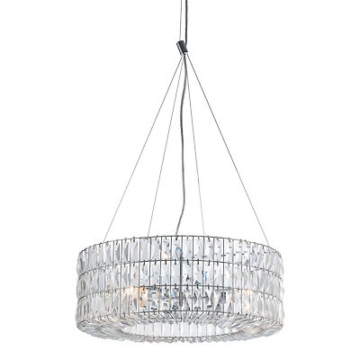 Zuo Modern Jena Chromed Steel And Clear Glass Wall Lamp
