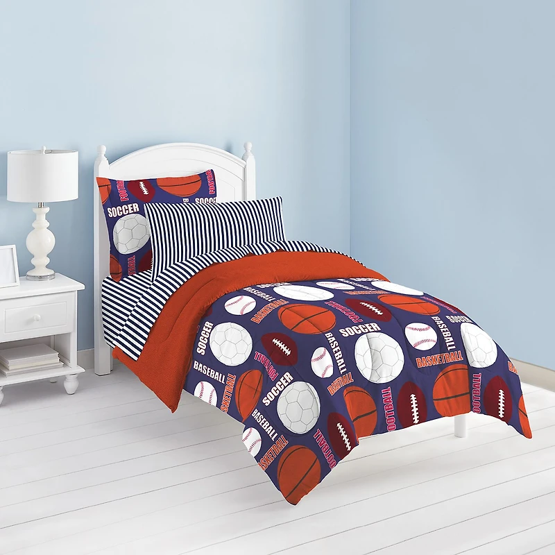 Dream Factory All Sports 5-pc. Complete Bedding Set with Sheets