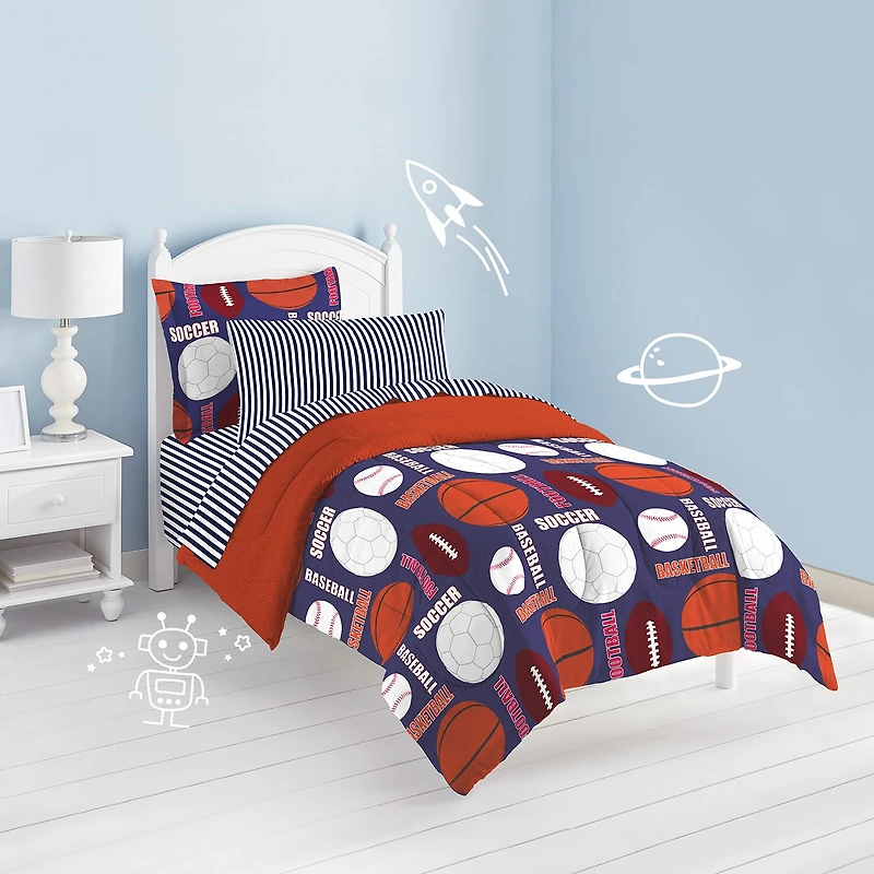 Dream Factory All Sports 5-pc. Complete Bedding Set with Sheets