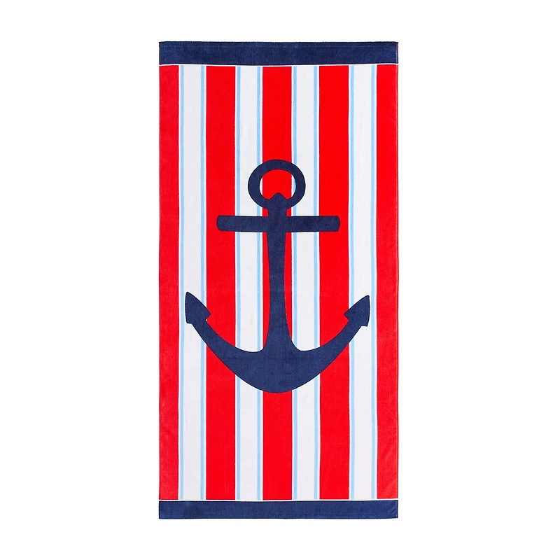 JONATHAN ADLER Big Anchor Beach Towel