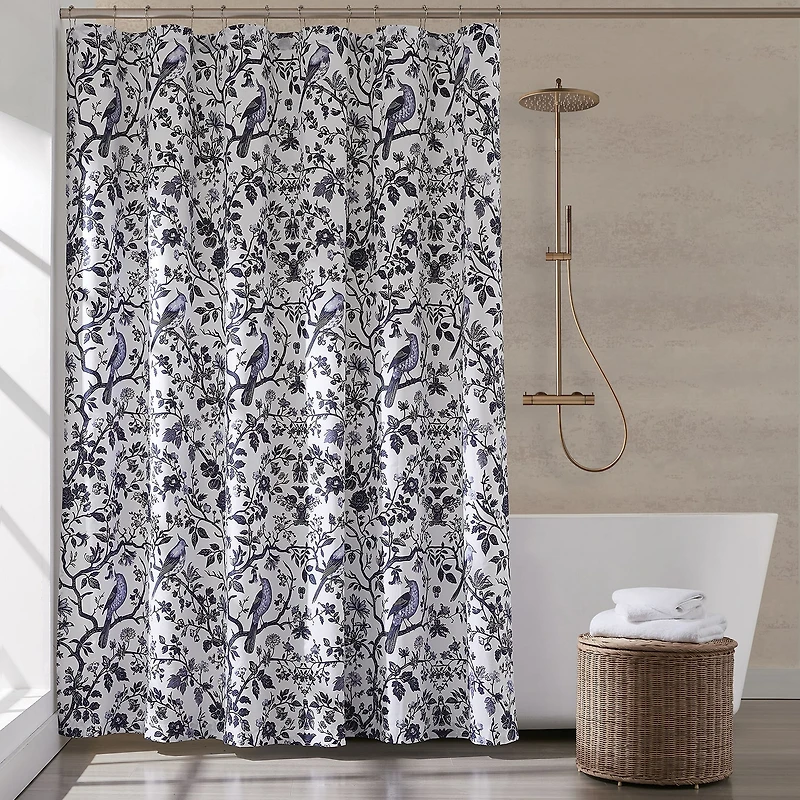 Brooklyn Loom Ava Floral Shower Curtain