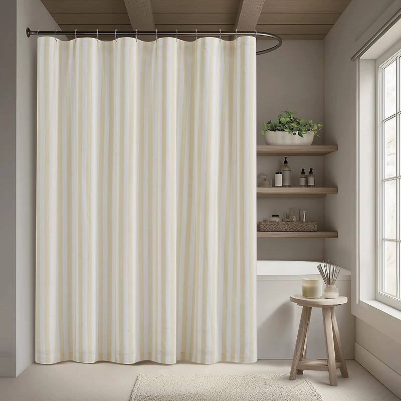 Brooklyn Loom Levi Stripe Shower Curtain