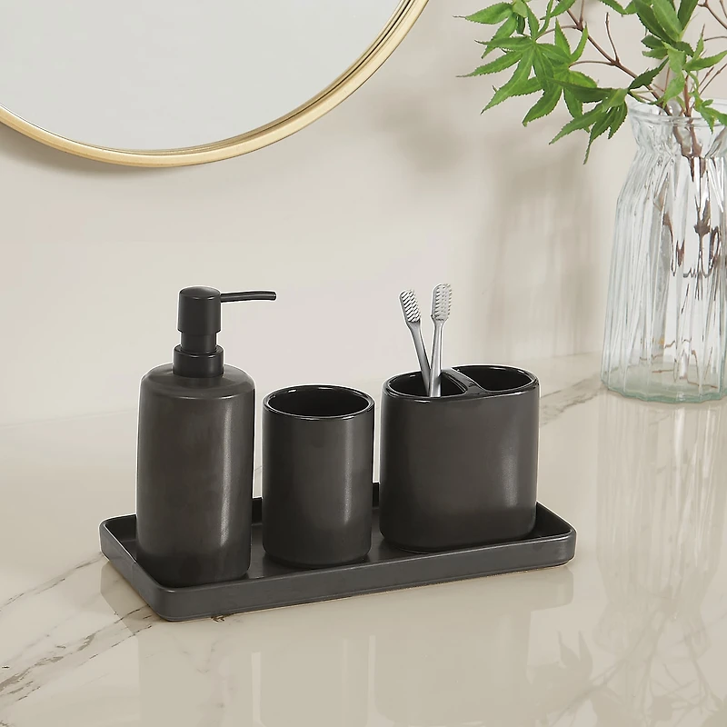 Brooklyn Loom Eli Bronze 4-pc. Bath Accessory Sets