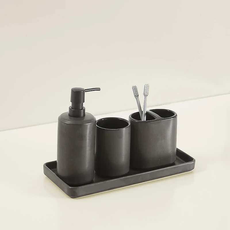 Brooklyn Loom Eli Bronze 4-pc. Bath Accessory Sets