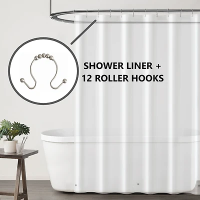 Truly Calm Grommeted Shower Curtain Liner