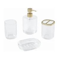 BORGHESE ROMA Amalfi Glass 4-pc. Bath Accessory Sets