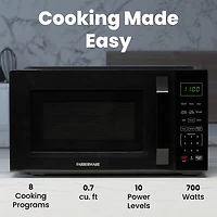 Farberware 0.7 Cu. Ft. 700-Watt Compact Counter Microwave Oven